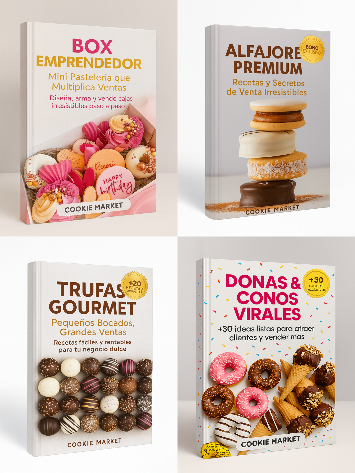 📚 Pack de 4 Recetarios Digitales – Oferta Exclusiva